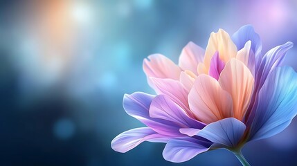 Vibrant and Soft Focused Close Up of a Beautiful Flowering Plant with Delicate Pink and Purple Petals Against a Blurred Botanical Background