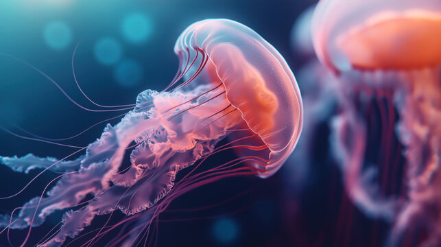 Bioluminescent Jellyfish Wallpaper