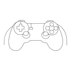 joystick Handrawn Single line art