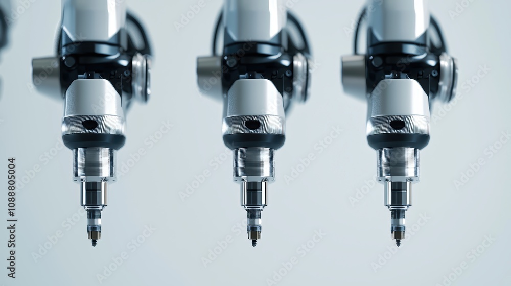 Poster advanced robotic arm components for precision tasks in industrial automation and manufacturing envir