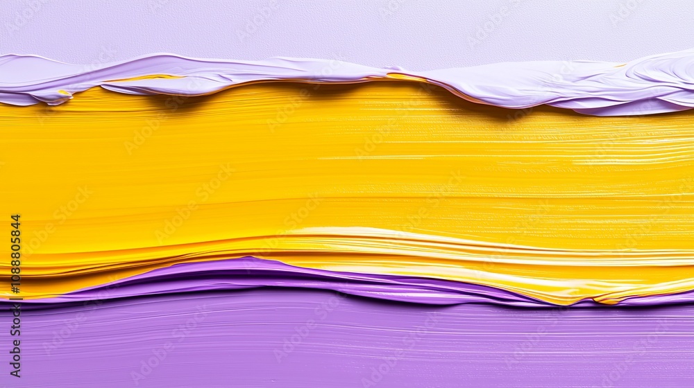 Aufkleber vibrant swirls of color an abstract exploration of textured purples and yellows in a harmonious canv