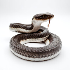 Fototapeta premium snake on a white