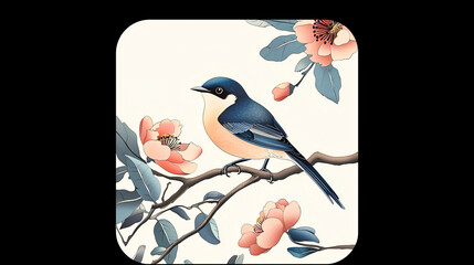Fototapeta premium bird on branch