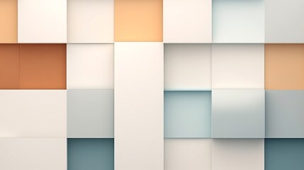 Geometric Building Grid with Structured Blocks and Clean Pastel Lines