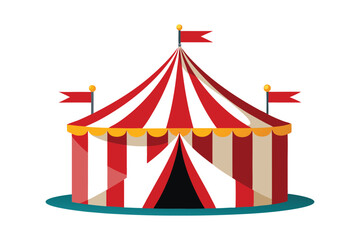 circus tent vector illustration white background © mdbhraju76