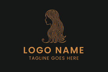 illustration of a girl with long hair