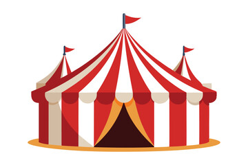 circus tent vector illustration white background © mdbhraju76
