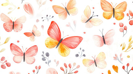  "Whimsical Wings: Watercolor Butterfly Collection for Baby Showers and Celebrations"