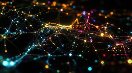 Obraz premium Brain waves illuminate pathways. Generative AI