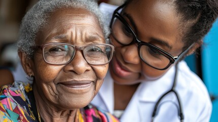 Hospice Care: Providing Comfort and Support to the Elderly.Concept of compassionate care, elderly care, home healthcare, geriatric care, and senior citizen well-being.