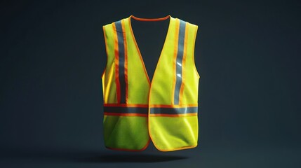 Lime safety vest.