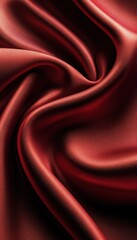 Elegant Red Satin Fabric Texture: A Luxurious Background for Fashion and Design Inspiration