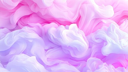 Fototapeta premium Soft swirls of pastel colors a dreamy blend of pink and lavender hues evoking serenity and calmness in abstract art