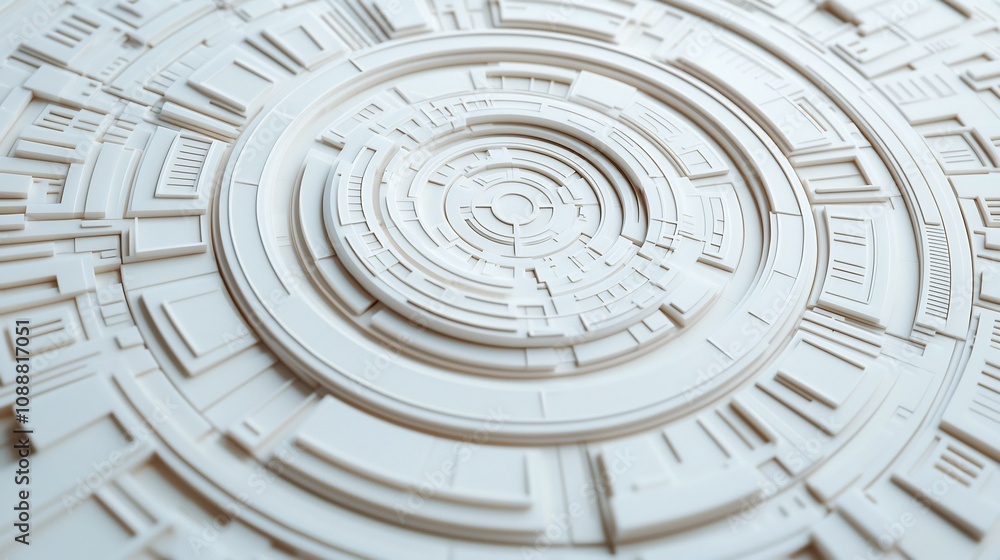 Poster close up 3d model rendering with texture details