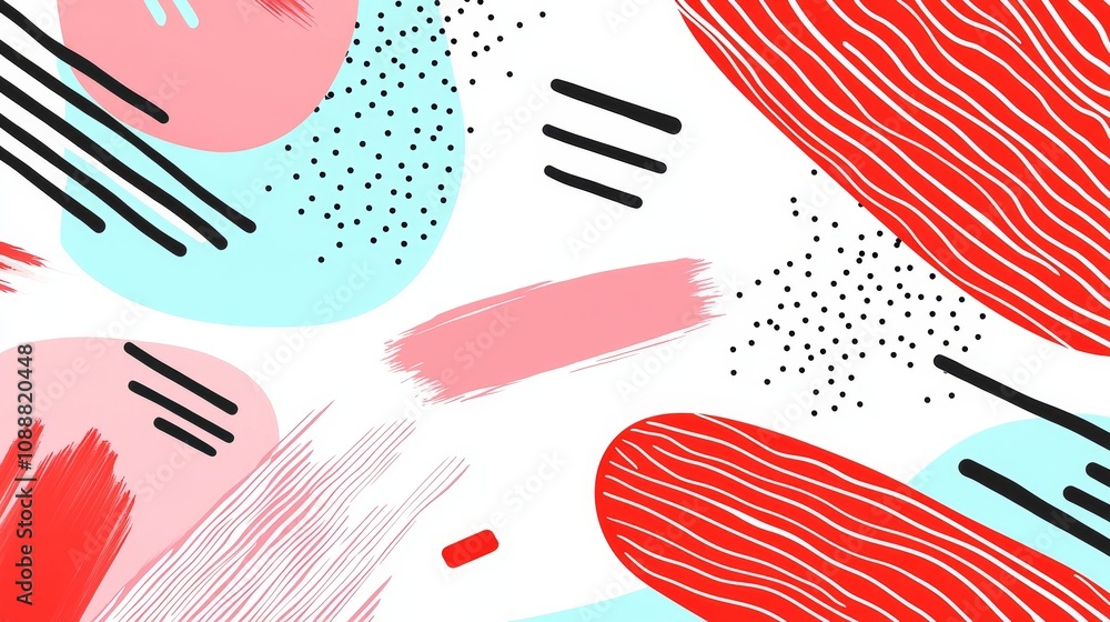 Poster vibrant abstract patterns a colorful exploration of modern artistic expressions with dynamic shapes 