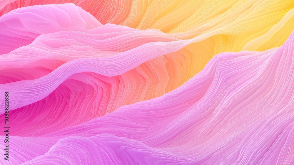 Poster fluid harmony exploring the serene waves of colorful textures in abstract art for modern aesthetics