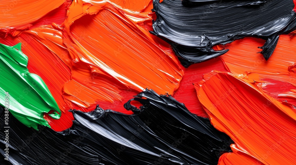 Aufkleber vibrant swirls of paint an abstract exploration of color and texture in artistic expression