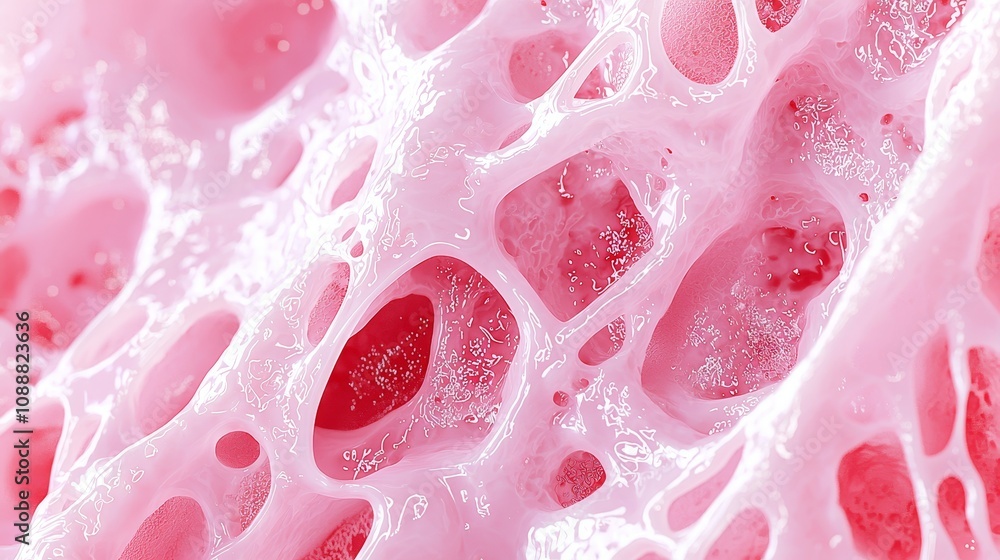 Poster exploring the intricate structures of organic materials a close-up on cellular patterns and textures