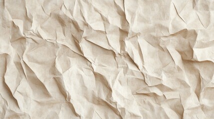 Obraz premium crumpled paper texture, seamless background, high detail, soft lighting, subtle wrinkles, neutral tones, minimalistic