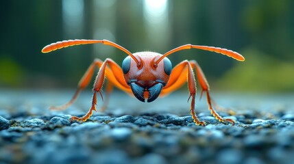 Red Ant Close-Up