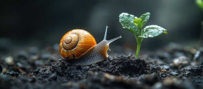 Snail and Sprout - Nature's Resilience