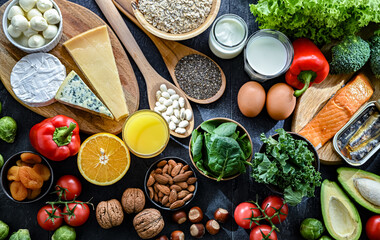 Food products recommended for osteoporosis and healthy bones