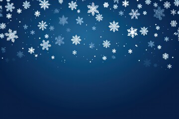 Snowflakes background festive pattern.