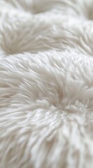 Soft White Fur Texture Close Up - Abstract Background