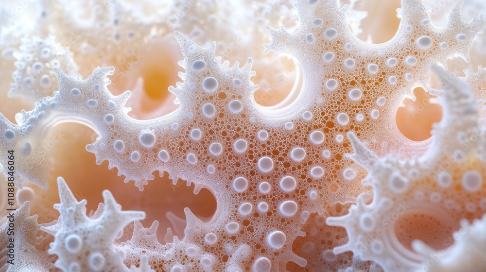 Poster intricate coral structure detailed closeup view