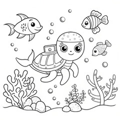 Fototapeta premium Underwater Explorer