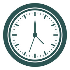 Modern Clock Outline Design.
.