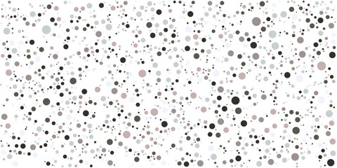 Fall down confetti background with polka dot. Grey shades background for Invitation. Template Background Design, Greeting Card, Poster. Valentine Day. 