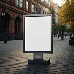 Fototapeta premium Square Sign Mockup