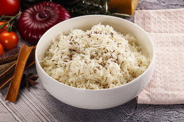 Indian cuisine jeera basmati rice