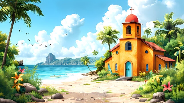 text vbs (vacation bible school) illustration advertisement,   with a white accent, png