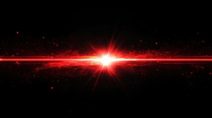 Red light flare. Generative AI