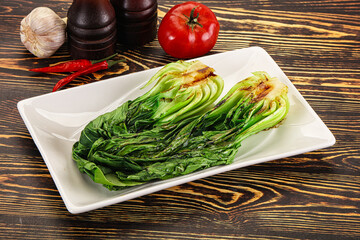 Asian grilled Pak Choy salad