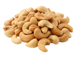 Fototapeta premium cashew nuts on white background