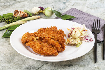 Tonkatsu fried cutlet with cabbage
