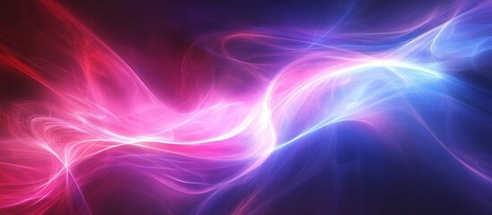 Fototapeta premium Abstract swirling colors of pink and blue create a dynamic, fluid visual effect.
