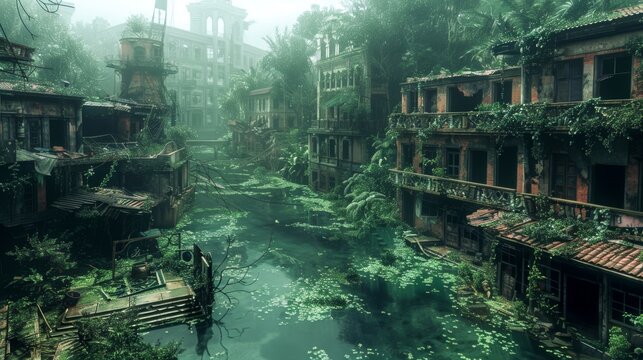 Damaged vegetation, corroded buildings, and acidified water bodies