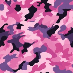 Seamless Pink Camouflage abstract pattern, repeat texture design for background, printing clothes, fabrics, sport t-shirts jersey, web banners, posters, cards and wallpapers
