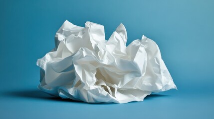 Obraz premium A pile of tissues fanned out on a smooth surface, showing soft edges and delicate creases.