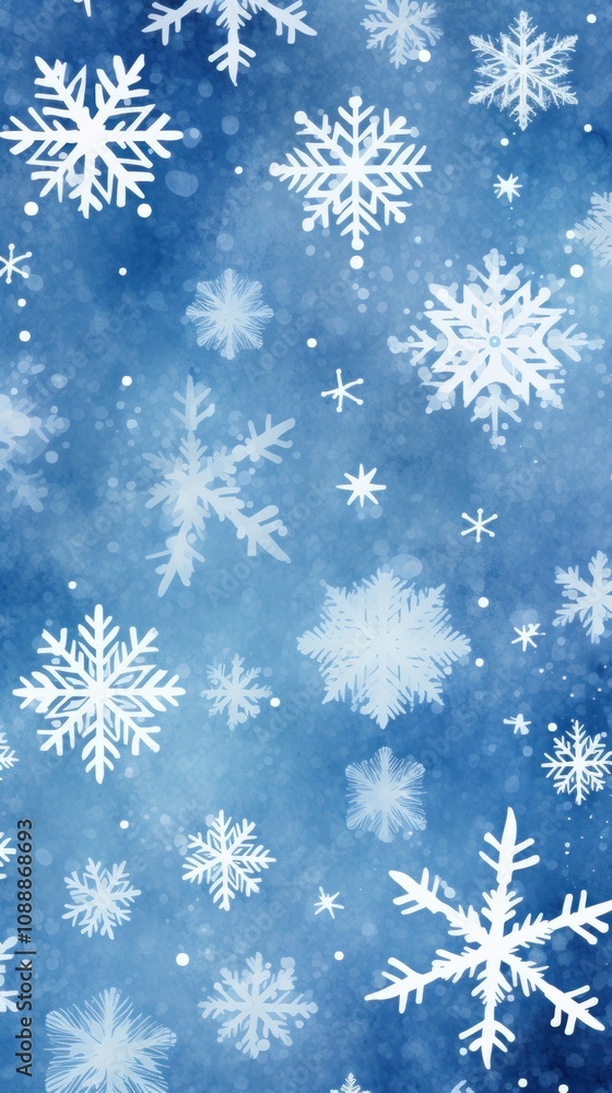 Poster snowflake pattern seamless abstract shape backgrounds.