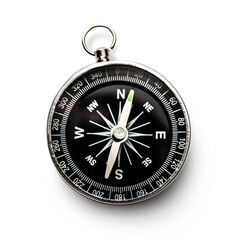 Compass on the white background