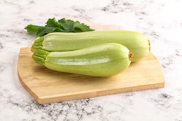 Raw frsh ripe zucchini vegetable