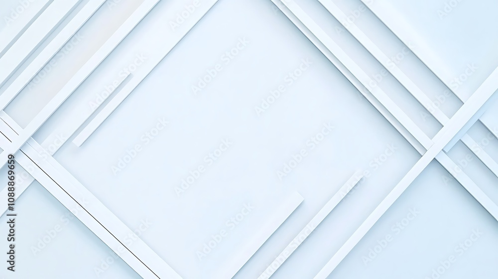 Poster soft blue abstract background with curved lines and geometric shapes for modern design