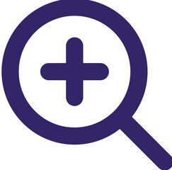 Fototapeta premium Search Plus icon design logo