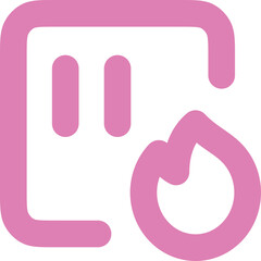 Sensor Fire icon design logo