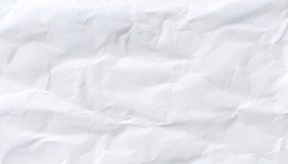 Obraz premium Crushed white paper texture background with subtle shadows and highlights